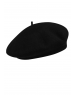Unisex Pure wool Basque beret cap black